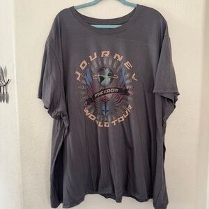 Hybrid Apparel Gray Studded Journey World Tour T-Shirt Women’s Size 4X